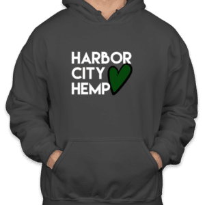 Harbor City Hemp Hoodie Charcoal Color