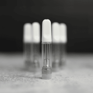 CCELL® 1ml Glass Silver Cartridge (Threaded White Ceramic Mouthpiece)