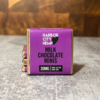 D9:CBD Milk Chocolate Minis 30mg (25 Pack)
