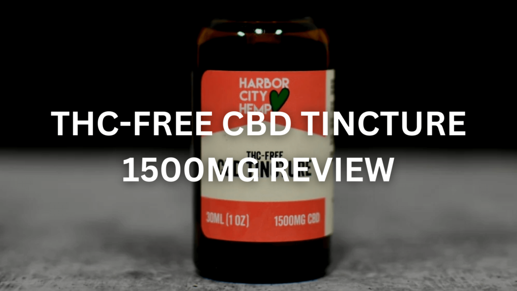 Thc Free Cbd Tincture Review